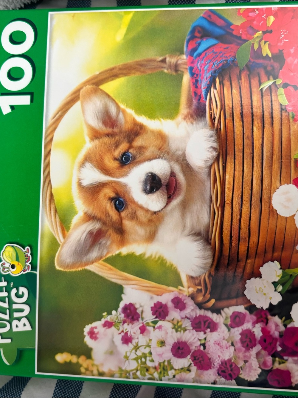 100-Piece Small Pets Corgi Puzzle - Brown & White